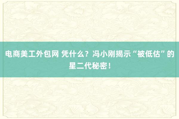 电商美工外包网 凭什么？冯小刚揭示“被低估”的星二代秘密！